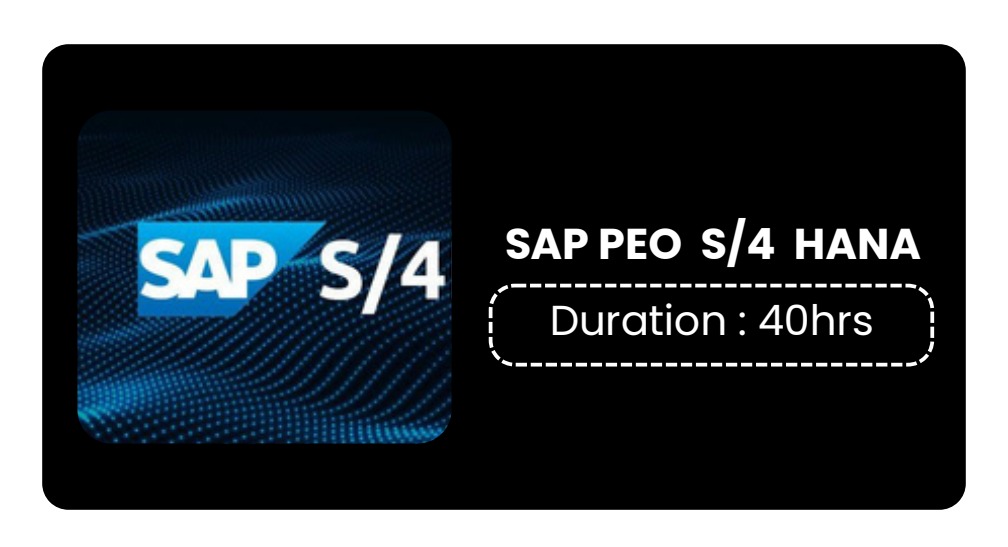 SAP	S/4HANA PRODUCTION ENGINEERING & OPERATIONS (PEO)