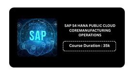 SAP S/4HANA  PUBLIC CLOUD CORE MANUFACTURING OPERATIONS